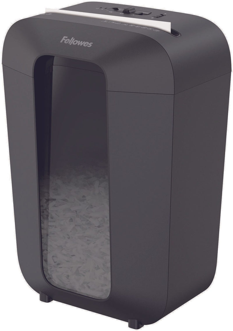 Fellowes LX70 Aktenvernichter mit Partikelschnitt bis 11 Blatt schwarz