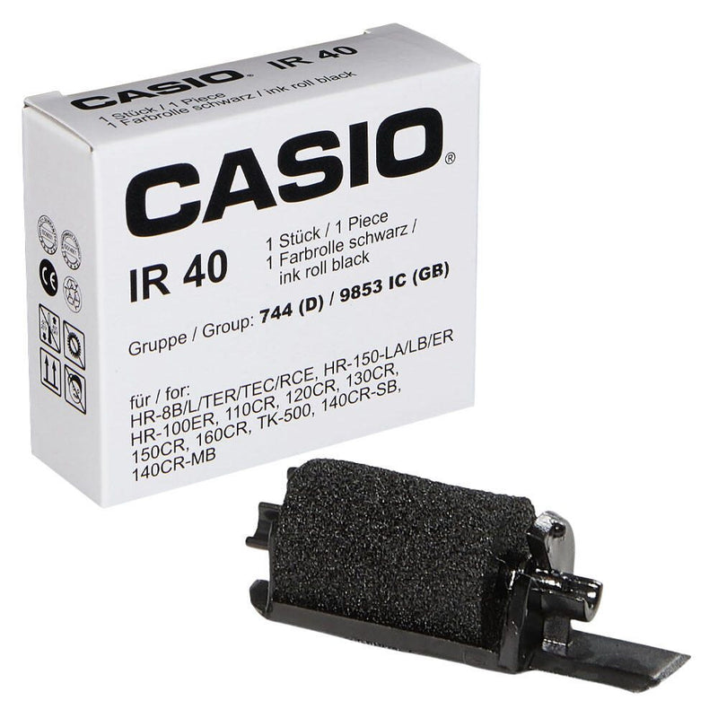 CASIO Farbrolle IR-40-2 schw.