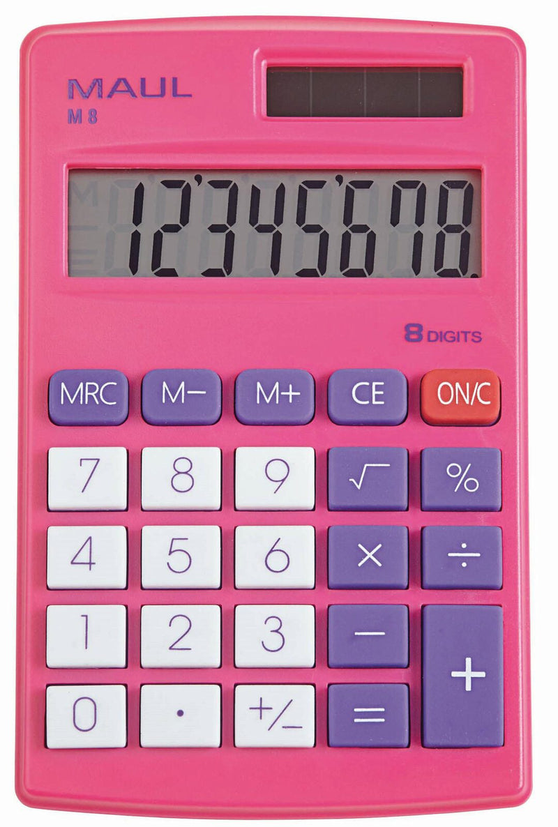 MAUL Taschenrechner M8 pink