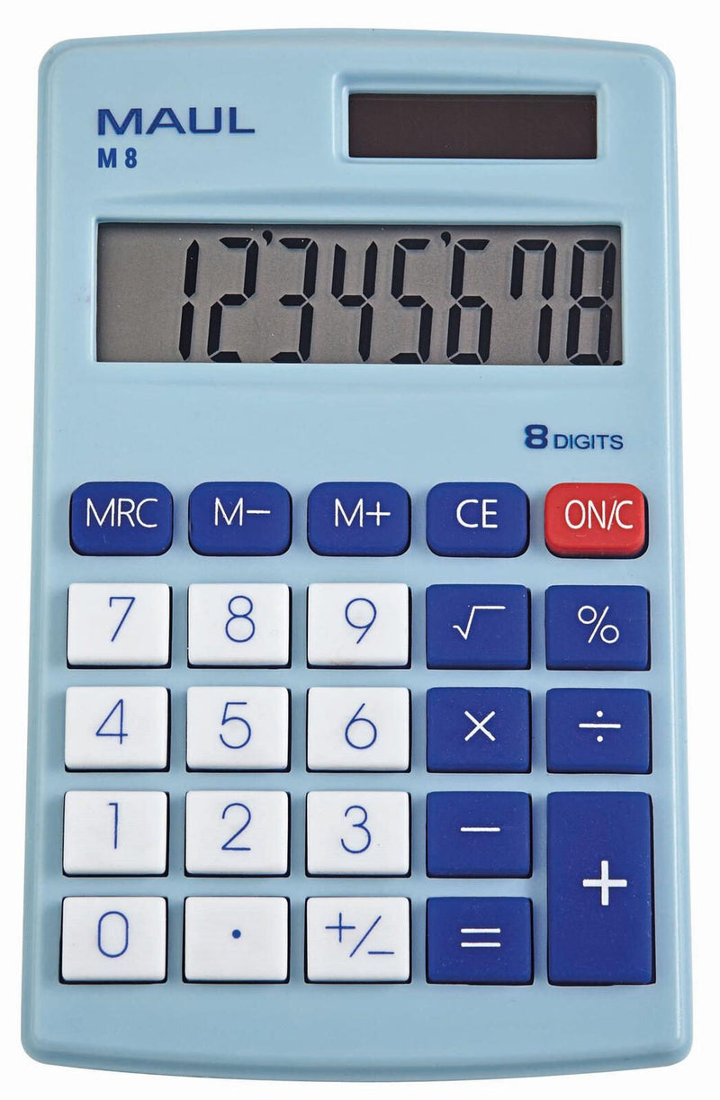 MAUL Taschenrechner M8 hellblau