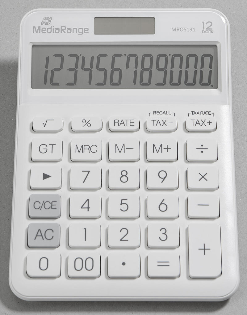 MediaRange Tischrechner MROS191 weiß