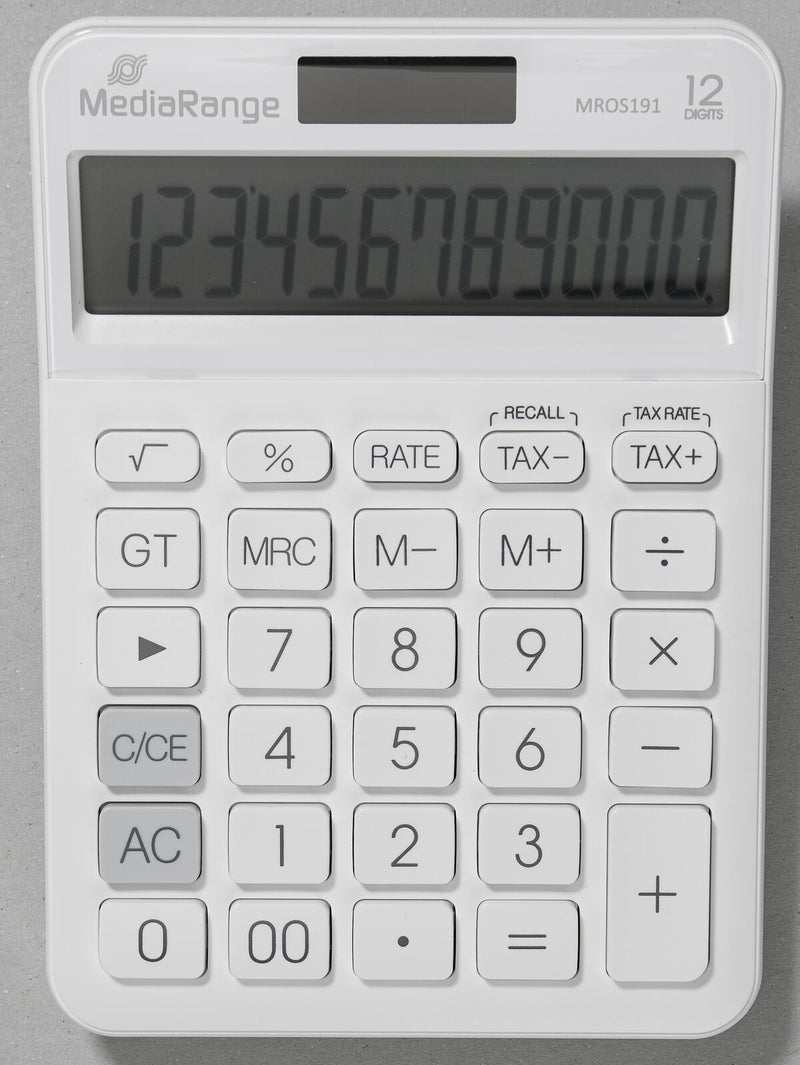 MediaRange Tischrechner MROS191 weiß