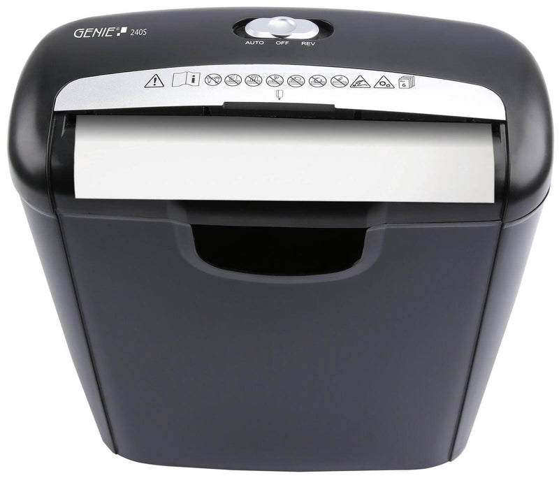 GENIE 240S Aktenvernichter mit Streifenschnitt bis 6 Blatt schwarz