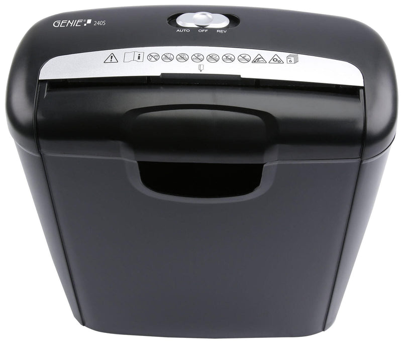 GENIE 240S Aktenvernichter mit Streifenschnitt bis 6 Blatt schwarz