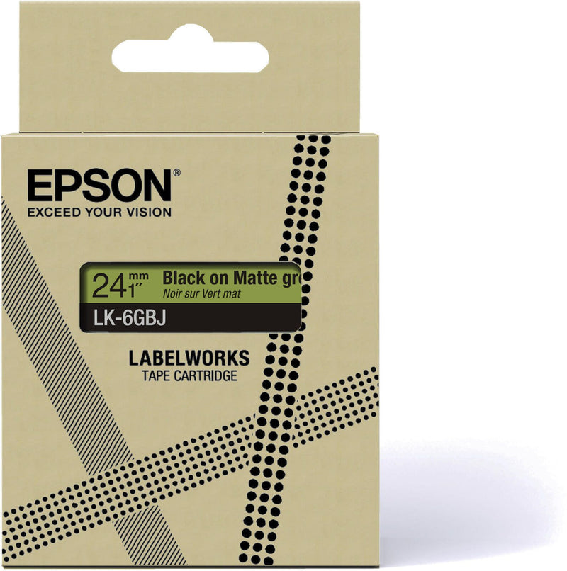 EPSON Band LK-6GBJ 24 mm grün
