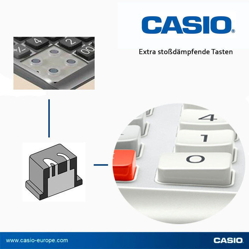 CASIO Tischrechner DE-12E-WE weiß