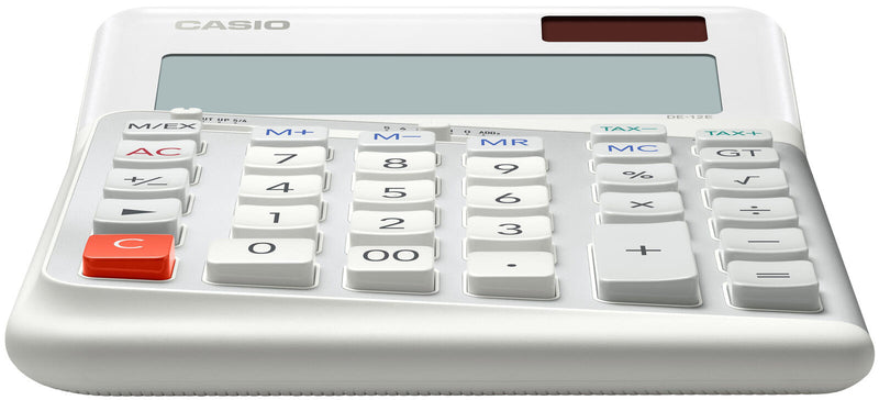 CASIO Tischrechner DE-12E-WE weiß