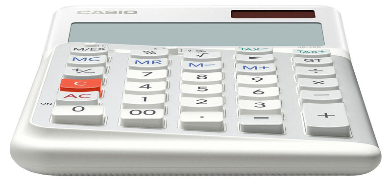 CASIO Tischrechner JE-12E-WE weiß
