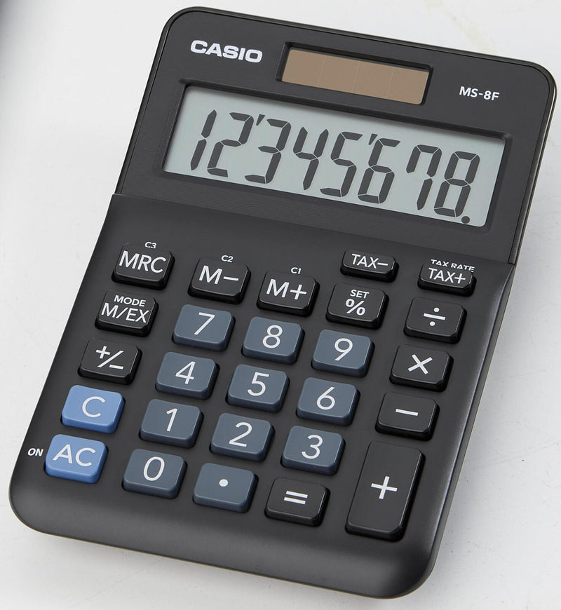 CASIO Tischrechner MS-8F schwarz