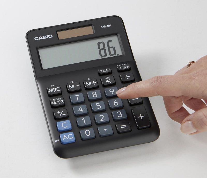 CASIO Tischrechner MS-8F schwarz