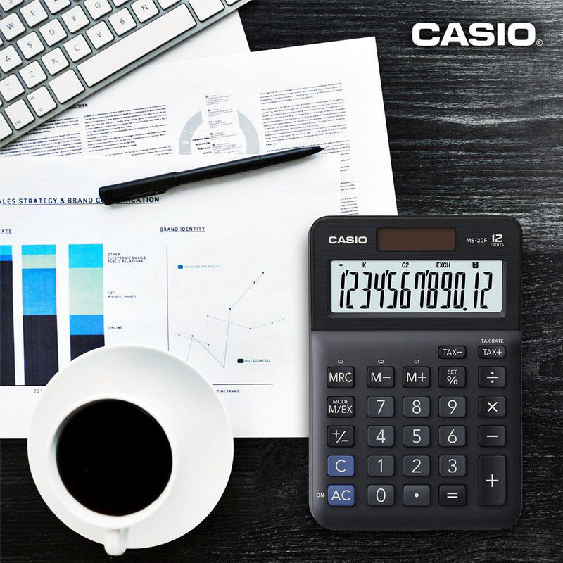 CASIO Tischrechner MS-20F schwarz