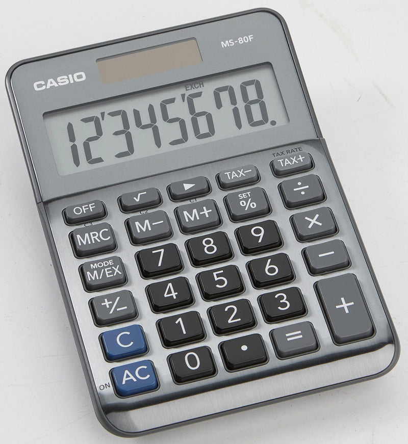 CASIO Tischrechner MS-80F grau