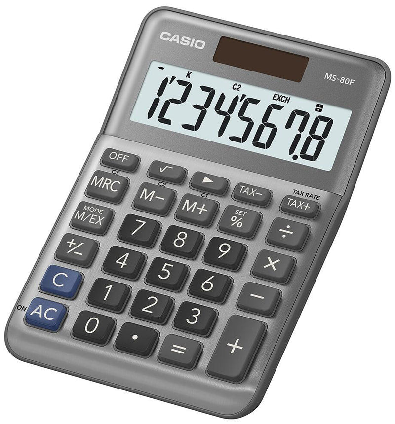 CASIO Tischrechner MS-80F grau