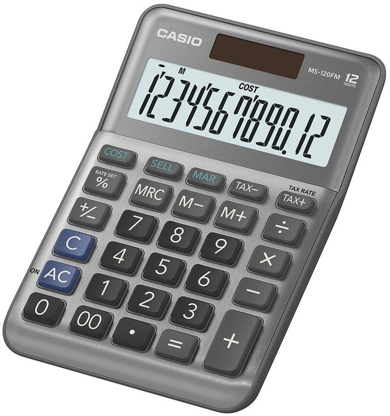 CASIO Tischrechner MS-120FM grau