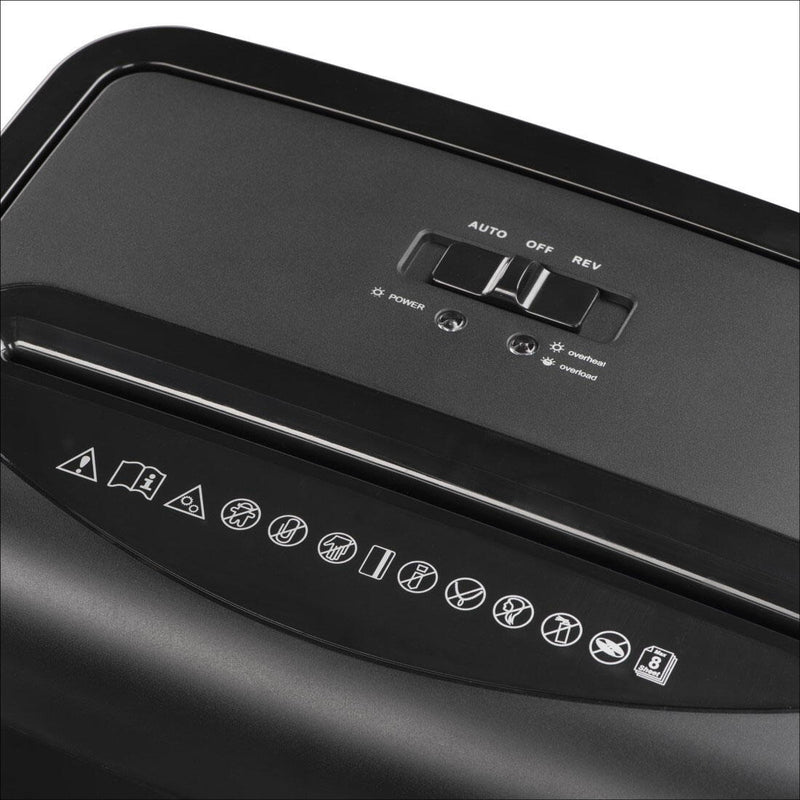 Hama Premium M8+ Aktenvernichter mit Partikelschnitt bis 8 Blatt schwarz