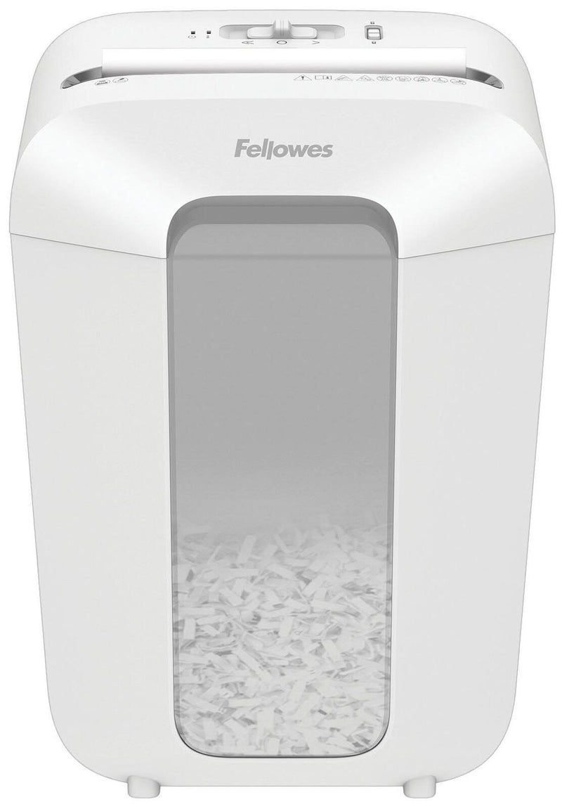 Fellowes Powershred LX70 Aktenvernichter mit Partikelschnitt bis 11 Blatt weiß