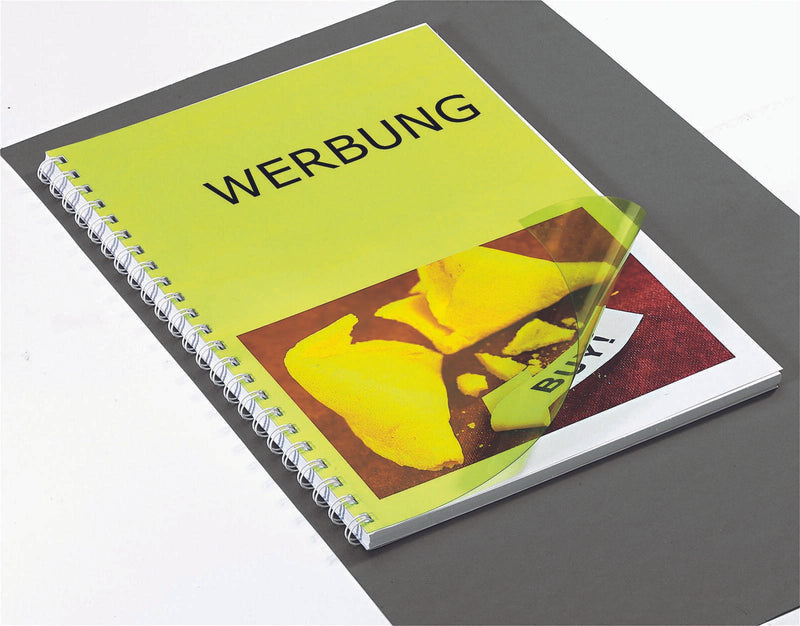 RENZ Deckfolien für Bindemappen DIN A4 0.2 mm gelb