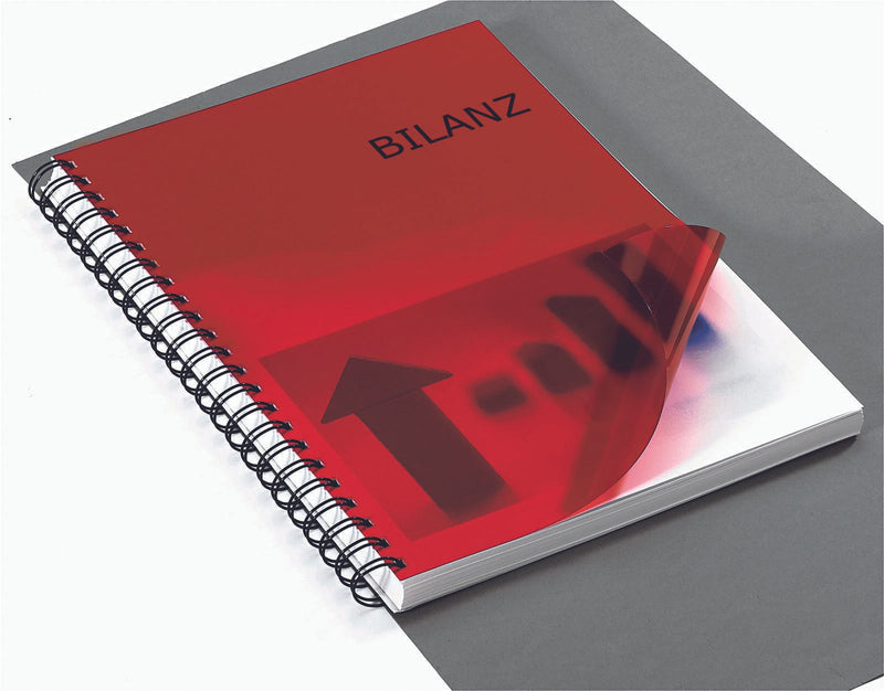 RENZ Deckfolien für Bindemappen DIN A4 0.2 mm rot