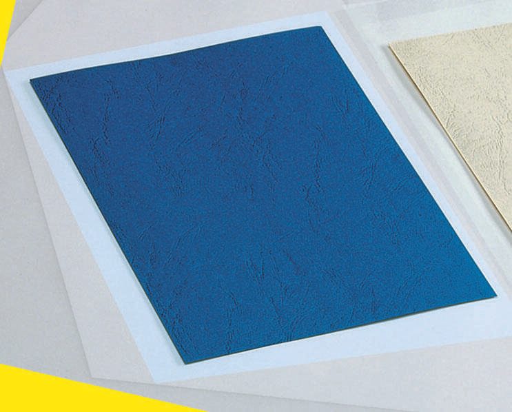 RENZ Rückwände für Bindemappen DIN A4 250 g/qm mittelblau