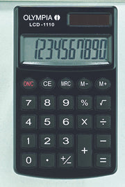 OLYMPIA Taschenrechner LCD-1110 schwarz