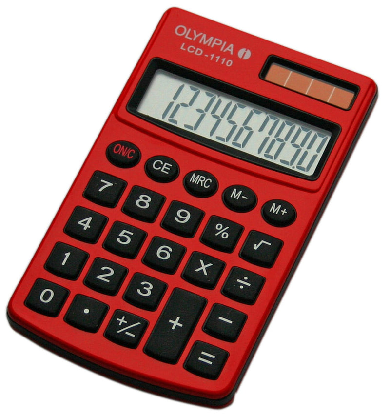 OLYMPIA Taschenrechner LCD-1110 rot