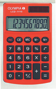 OLYMPIA Taschenrechner LCD-1110 rot