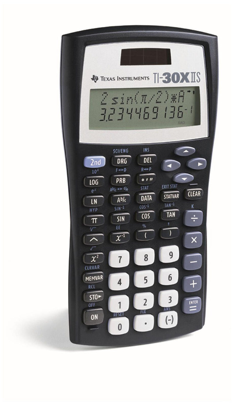 TEXAS INSTRUMENTS Wissenschaftlicher Taschenrechner TI-30 X II S schwarz/silber