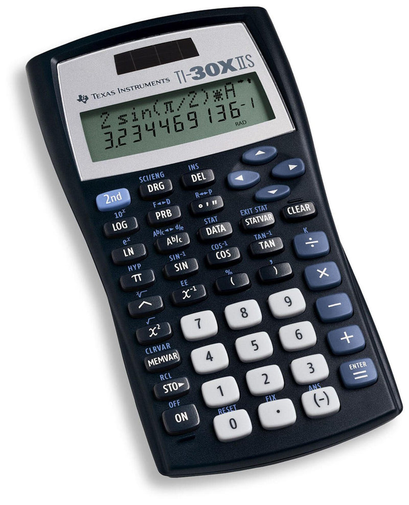 TEXAS INSTRUMENTS Wissenschaftlicher Taschenrechner TI-30 X II S schwarz/silber