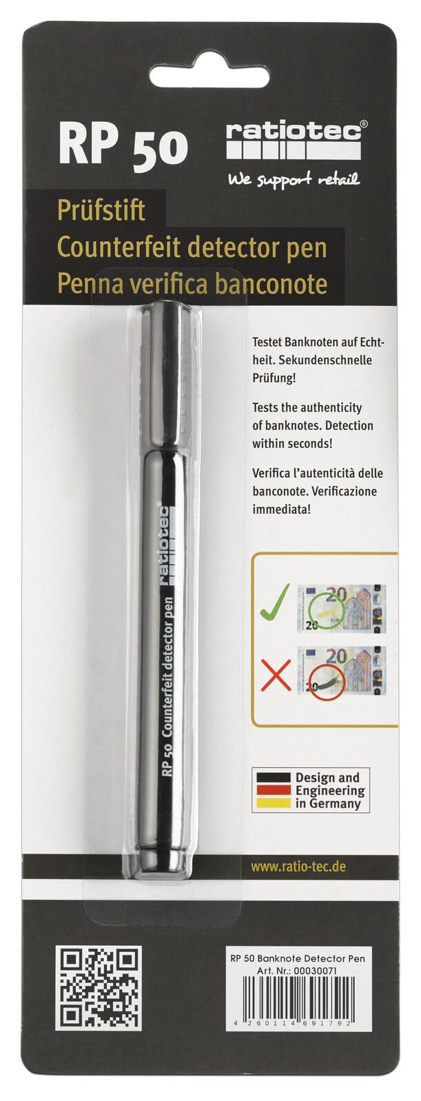 ratiotec RP 50 Geldscheinprüfstift