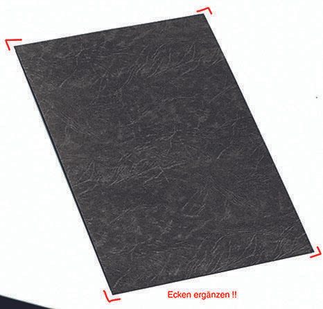 RENZ Rückwände für Bindemappen DIN A4 250 g/qm schwarz