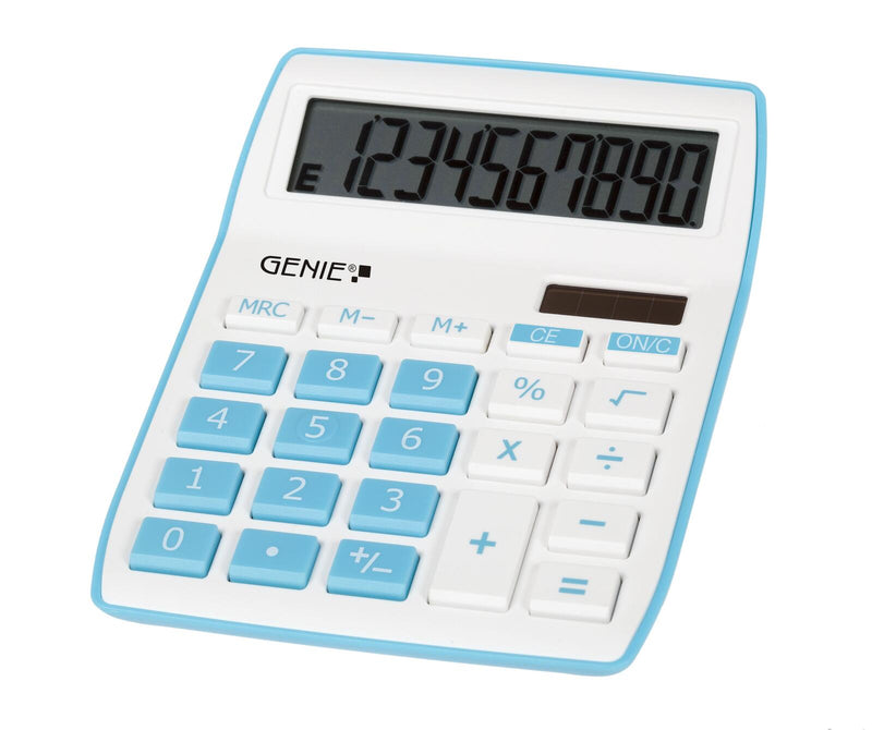 GENIE Tischrechner 840b weiß/blau
