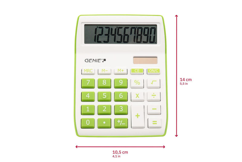 GENIE Tischrechner 840g weiß/grün