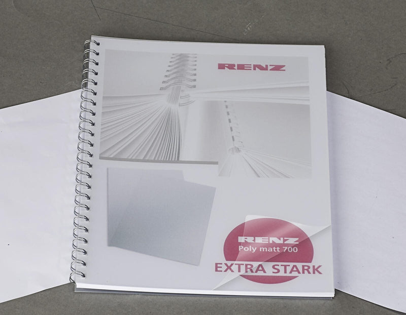 RENZ Deckfolien für Bindemappen DIN A4 0.7 mm transparent
