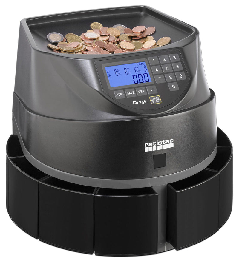 ratiotec Münzzähl- und Sortiermaschine CS 250