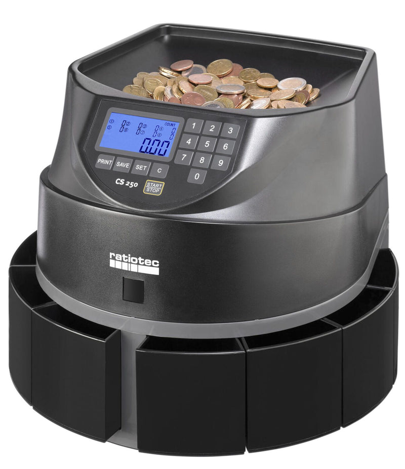 ratiotec Münzzähl- und Sortiermaschine CS 250