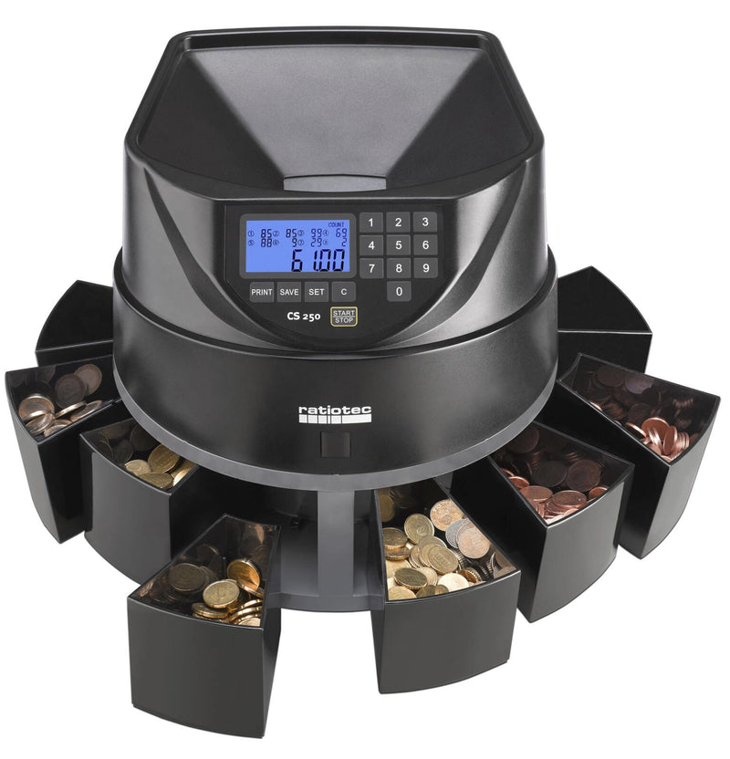 ratiotec Münzzähl- und Sortiermaschine CS 250