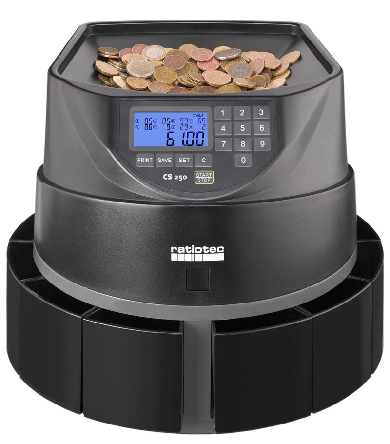 ratiotec Münzzähl- und Sortiermaschine CS 250