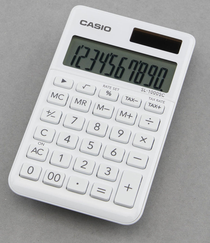 CASIO Taschenrechner SL-1000SC weiß