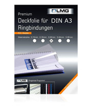 LMG Deckfolien für Bindemappen A3 0.2 mm transparent