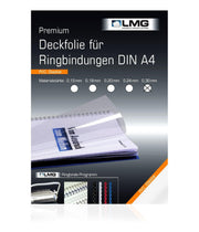 LMG Deckfolien für Bindemappen DIN A4 0.3 mm transparent
