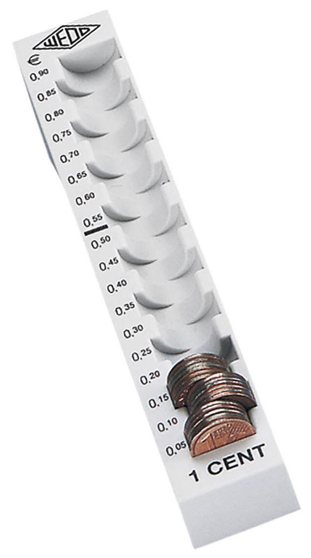 WEDO Münzrille Euro 0,01