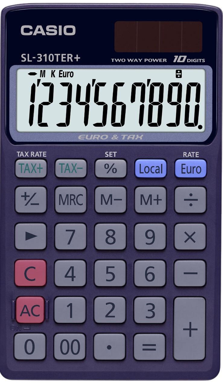 CASIO Taschenrechner SL-310TER+ schwarz