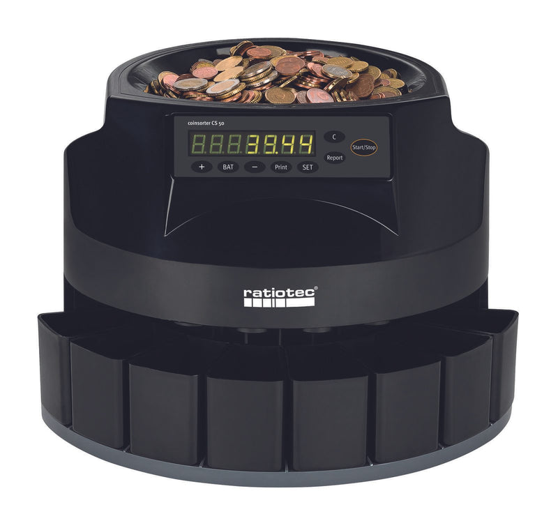 ratiotec Münzzähl- und Sortiermaschine CS 50