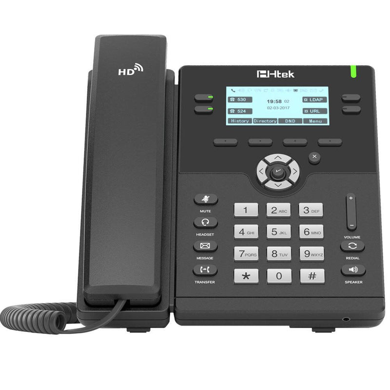tiptel Htek UC912G Schnurgebundenes Telefon schwarz-silber