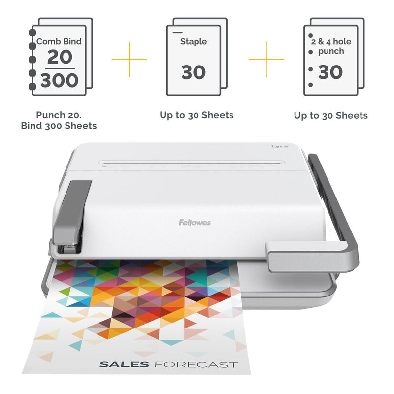 Fellowes Lyra 3in1 Kunststoffbindegerät