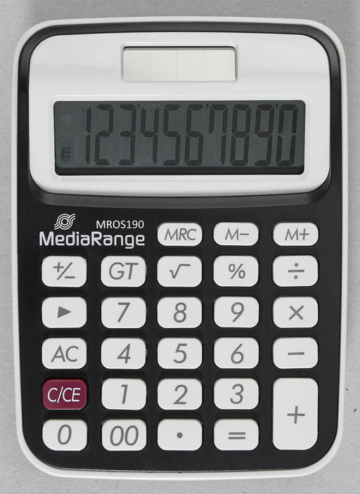 MediaRange Taschenrechner MROS190 schwarz/weiß