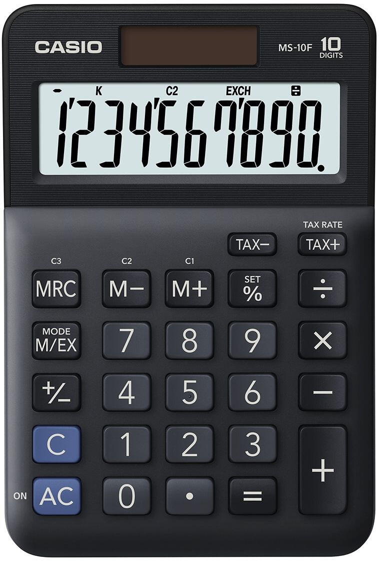 CASIO Tischrechner MS-10F schwarz