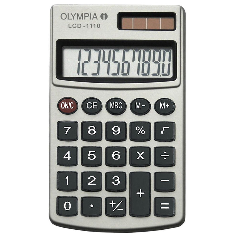 OLYMPIA Taschenrechner LCD-1110 silber