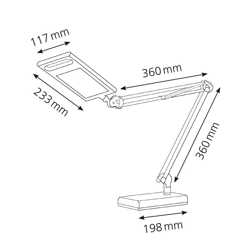 Hansa Schreibtischlampe 9.5 W anthrazit