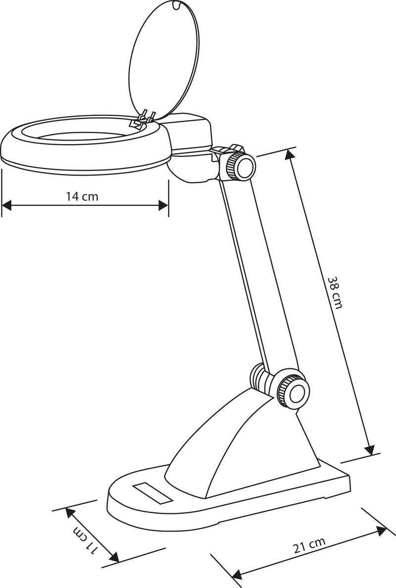 ALCO Lupenleuchte 6 W weiß
